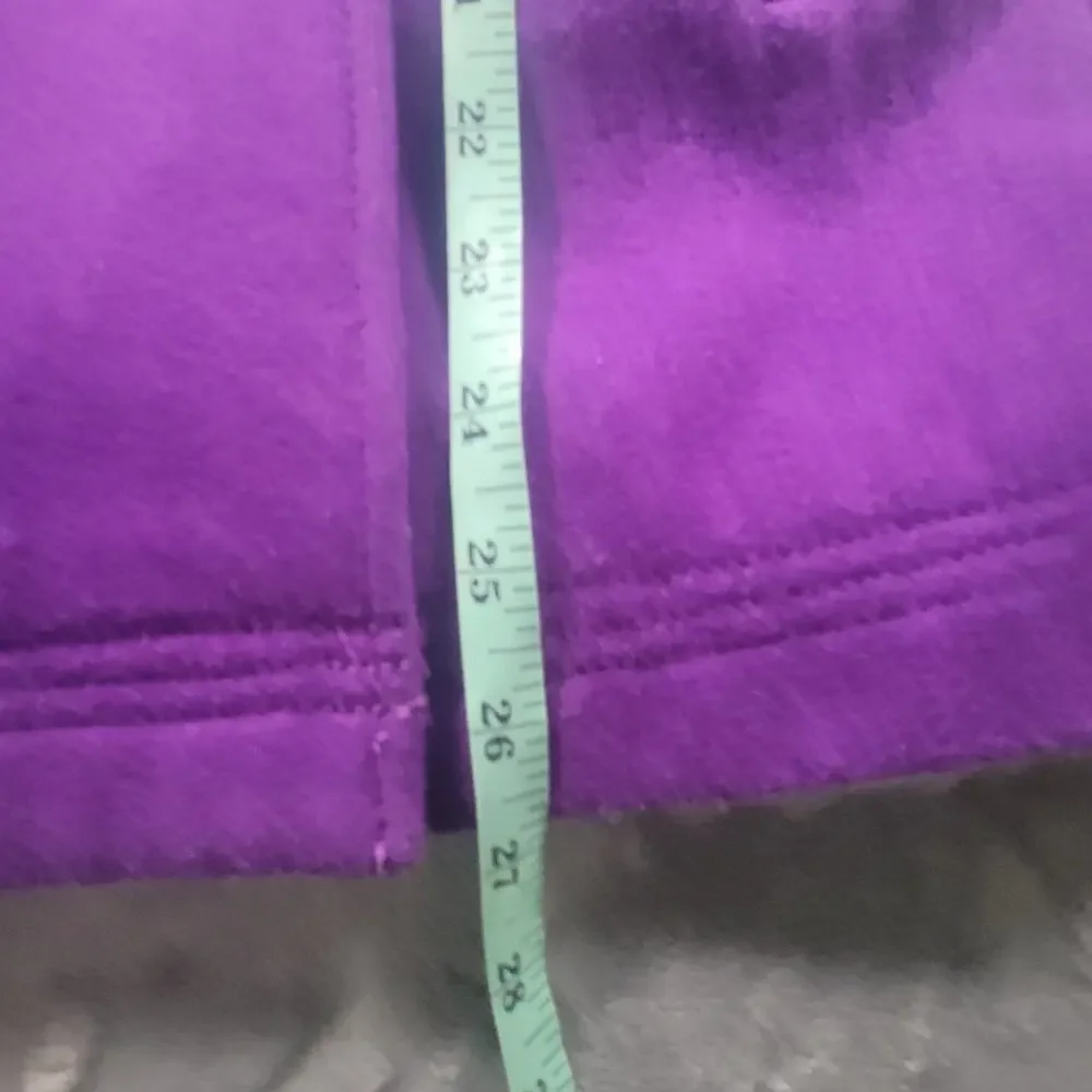 J. Crew Peacoat Jacket Womens 4 Wool Blend Double Breasted Purple - Picture 6 of 11